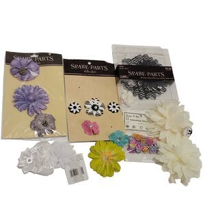 Paper Studio Spare Parts & Embellishments Flowers Mixed Lot Arts & Crafts